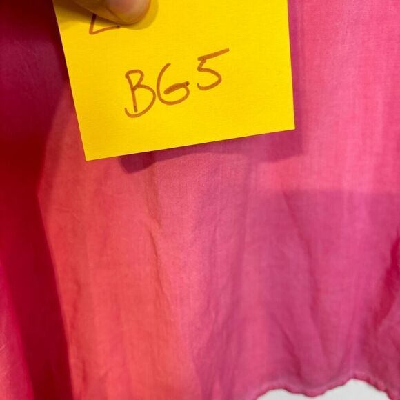 Andree By Unit Women's Tunic Blouse Top Pink Small Floral Embroidered V-Neck - Picture 6 of 8